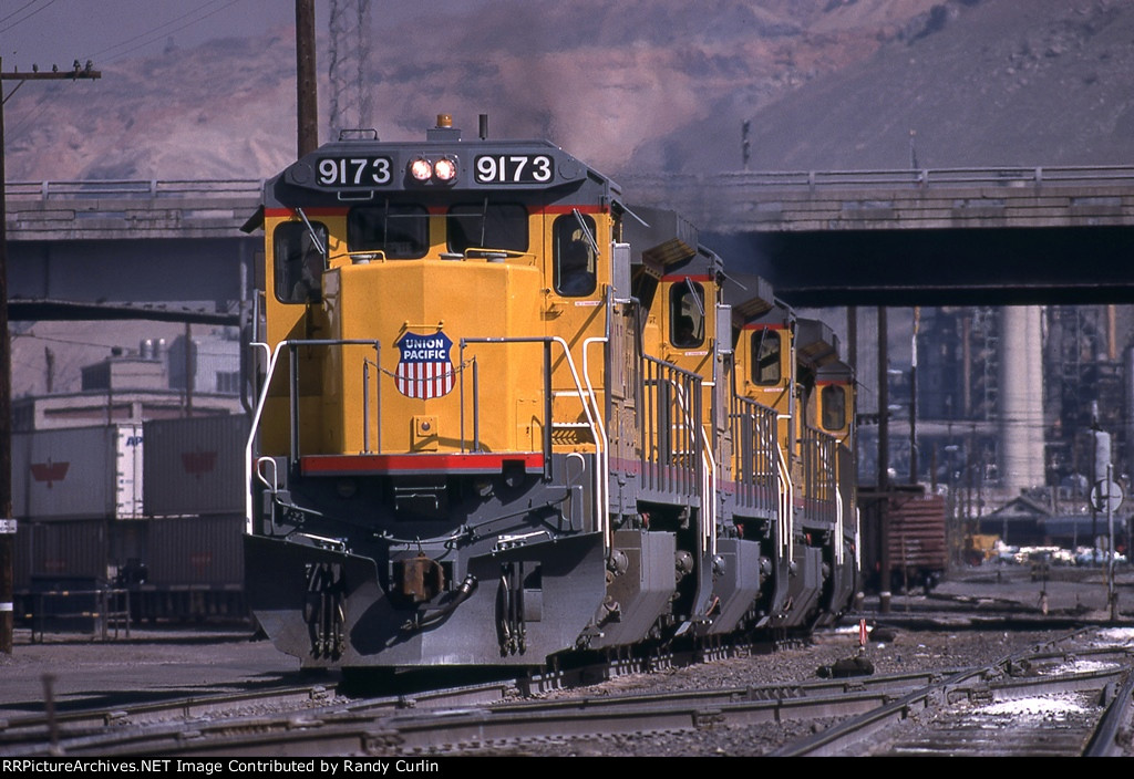 UP 9173 heading for Calif via ex LASL or ex WP